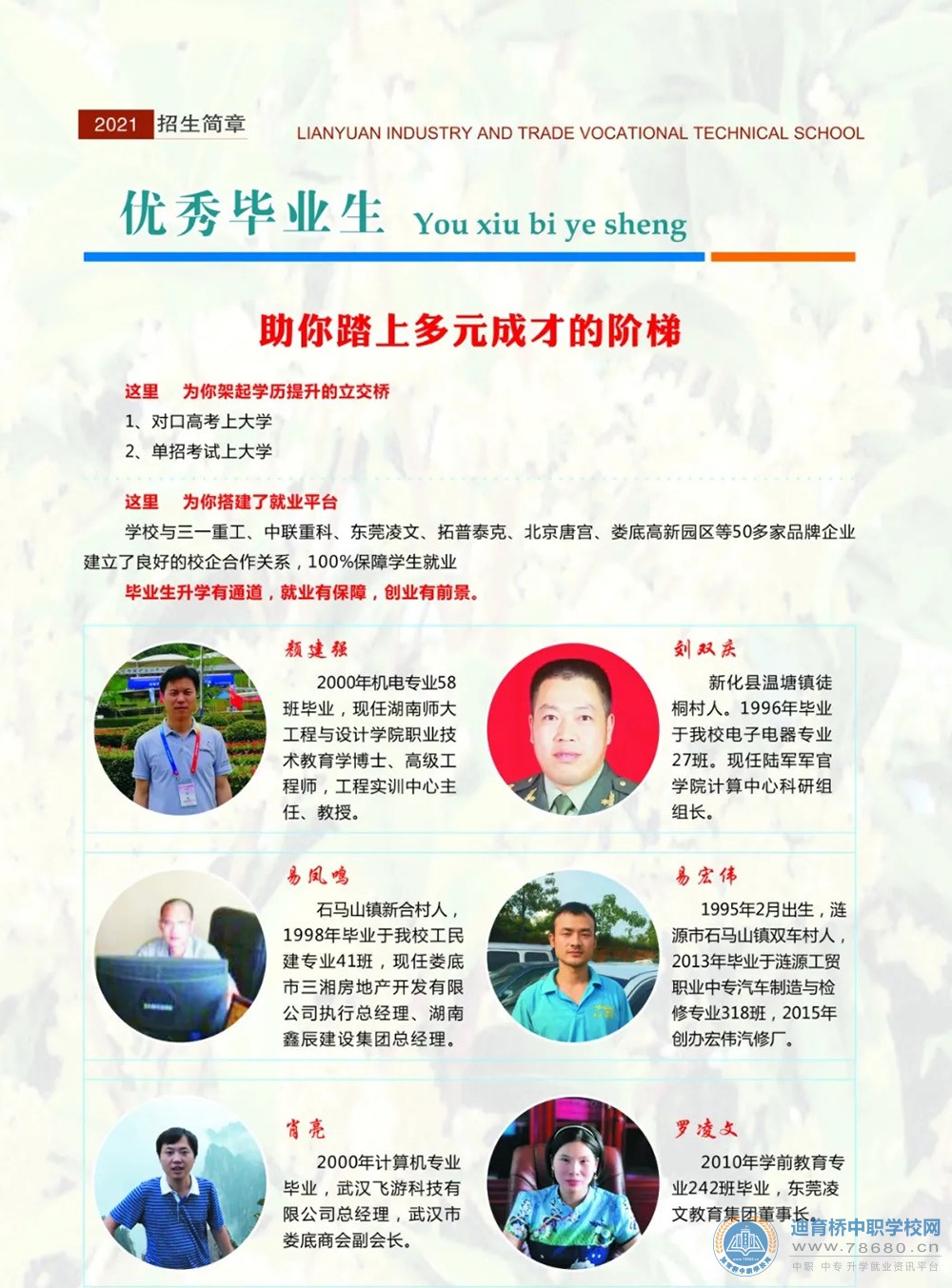 涟源市工贸职业中等专业学校2021年招生简章