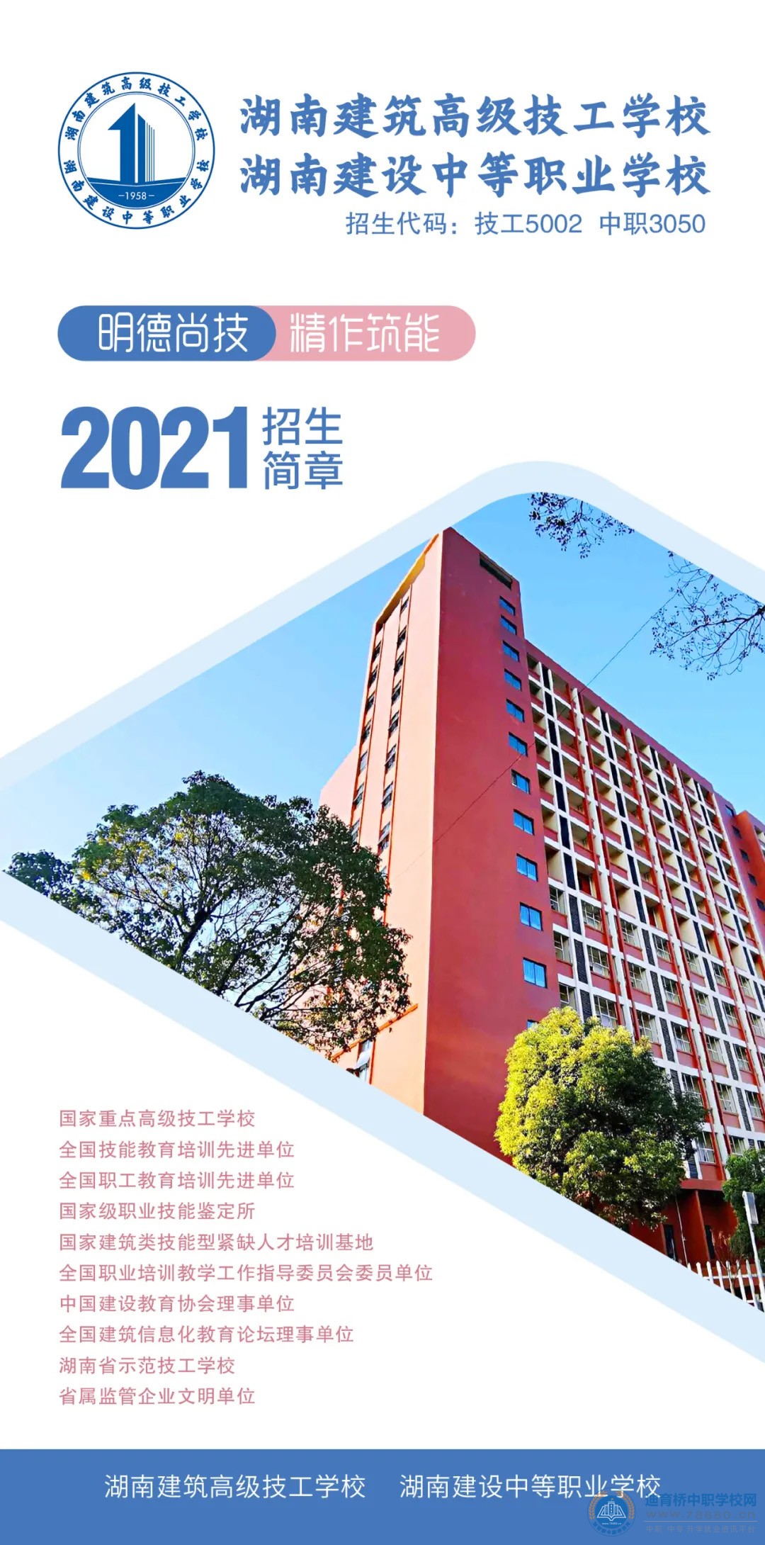 湖南建筑高级技工学校2021年招生简章