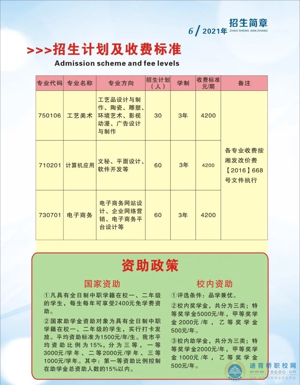 常德工艺美术学校2021年秋季招生简章