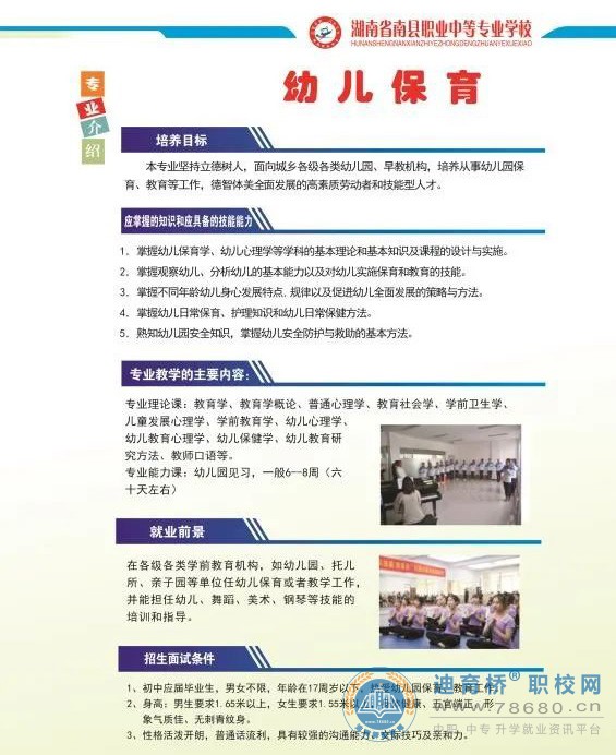 南县职业中等专业学校2022年招生简章