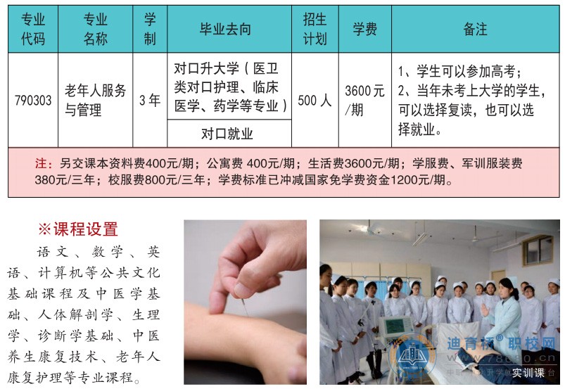 益阳乐康护理职业技术学校2023年招生简章