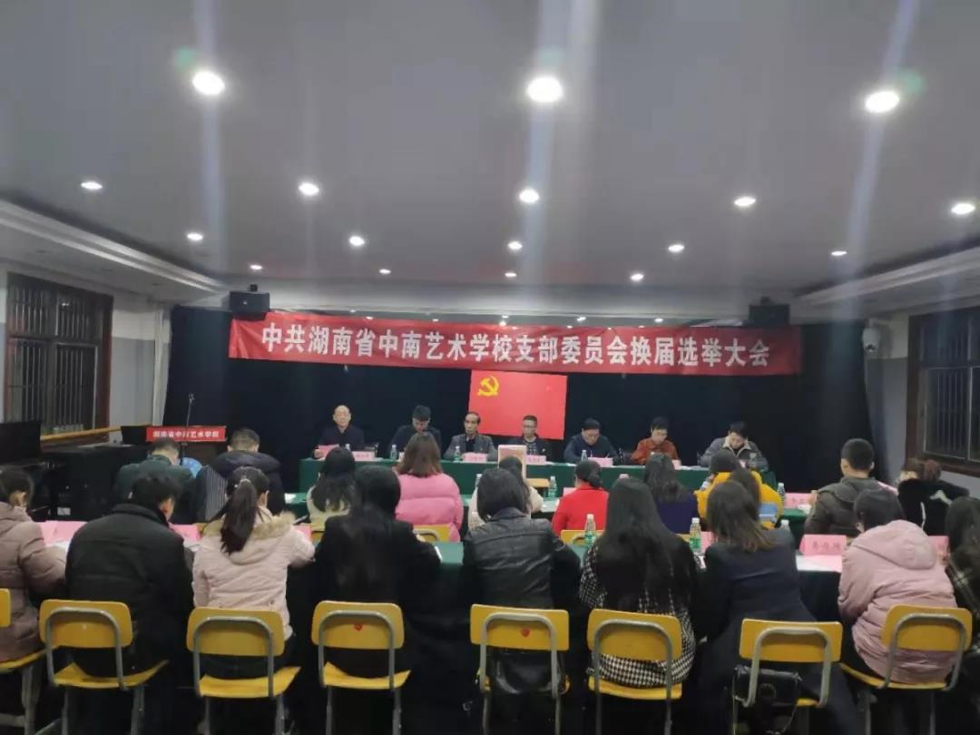 中共湖南省中南艺术学校支部委员会换届选举大会顺利召开